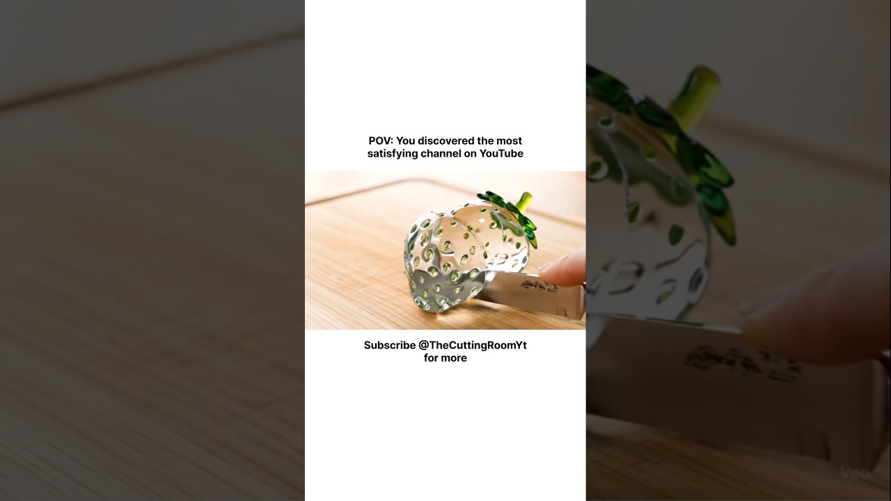 Cutting glass fruits 