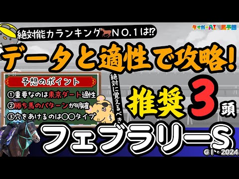 【フェブラリーS攻略】強さランキングとコース適性考察で、東京ダート1600mにハマる激走馬を考える（佐賀記念3連単的中🎯）【競馬予想2024】