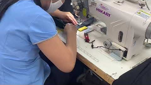 Diễu lưng quần tây 2K 110s tại công ty may Hòa Thọ Đà Nẵng