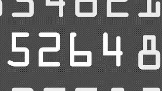 Chloe Seydoux OCR-A Font Animation