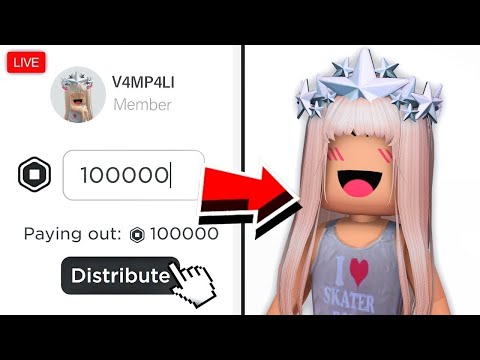 🔴FREE 100,000 ROBUX GIVEAWAY LIVE! (FREE ROBUX)