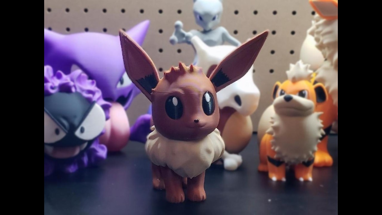 Eevee 3D Print Timelapse 3D Printed On The Snapmaker U1