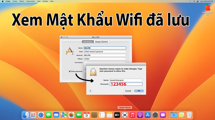 Hướng dẫn xem mật khẩu wifi trên máy tính macbook