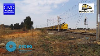 Chasing the last few running 5M2A yellow bone, Metrorail / PRASA