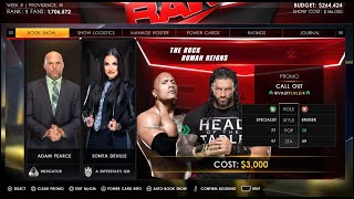 WWE 2K22 My GM Mode LIVE Gameplay - WWE 2K22 Roman & Rock My GM Mode ||