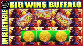 WOW UNBELIEVABLE 53 SPINS! BIG WINS ON HIGH LIMIT BUFFALO LINK SLOT MACHINE