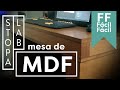 COMO FAZER MÓVEIS COM MDF CRÚ. MESA, APARADOR, BANCADA DE TRABALHO. FÁCIL,  POUCAS FERRAMENTAS #123