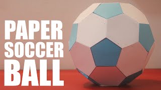 How to make a paper soccer ball