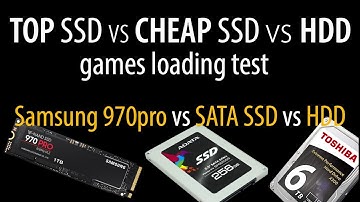 SSD game loading test: fastest Samsung 970pro vs OLD SATA SSD vs HDD