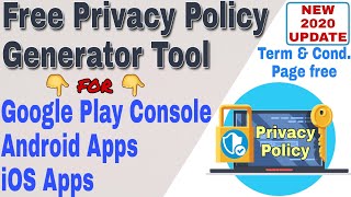 Generate free privacy policy for application and Play console. Android app privacy policy generator. screenshot 1