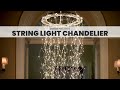 String Light Chandelier