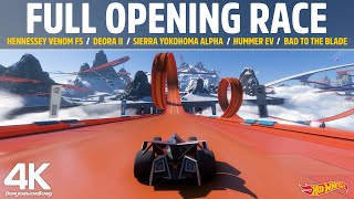 Forza Horizon 5 Hot Wheels - FULL OPENING RACE!! - 4K Gameplay (Hennessy Venom F5 &amp; More)