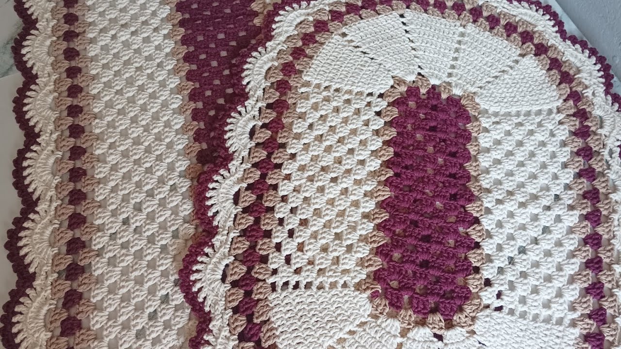 Jogo de passadeira ,ficou linda 🤩🤩🧶