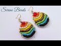 Beaded Wire wrapped Earrings | How to make Beaded Wire Wrapped Earrings | Beaded Earrings