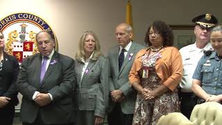 Freeholders Proclaim October as Domestic Violence Awareness Month in Morris County