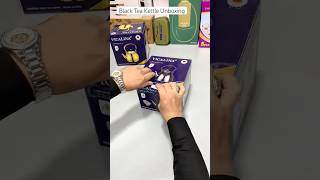 Unboxing Black Tea Kettle Stainless Steel Kitchen Cool Gadgets