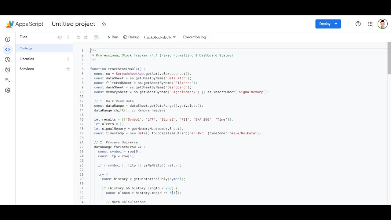 How to Setup Appscript code for the First Time ?