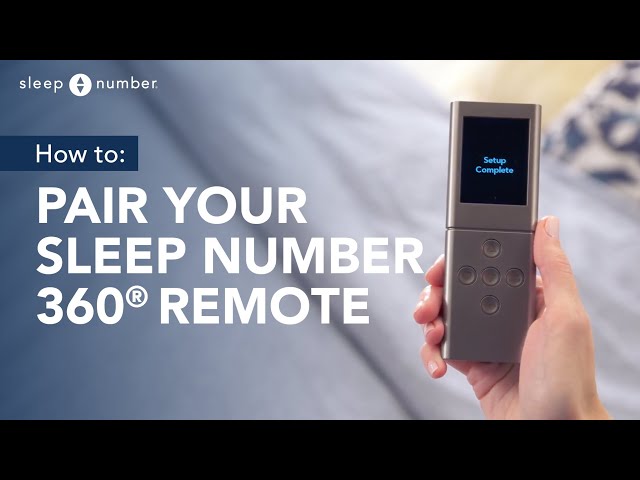 How To Pair Your Sleep Number 360® Remote
