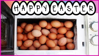 150 EXPLODING EGGS IN A MICROWAVE !! HAPPY EASTER 2019