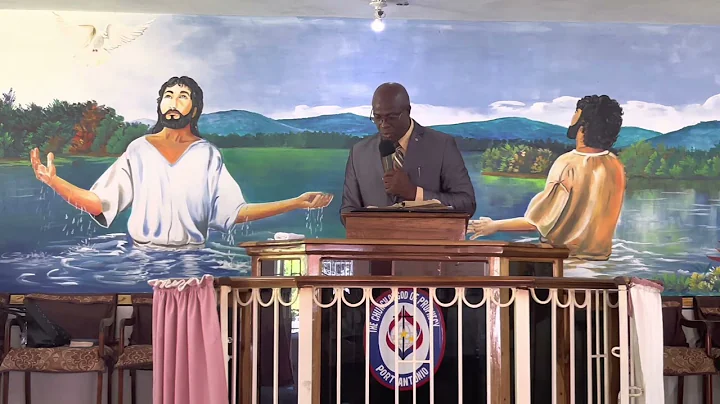 Our Bishop Nathaniel Thompson with the message - P...