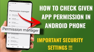 How To Manage App Permission In Android Smart Phone | Important Security Settings | English