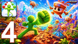 Rope Man Run: Yarn Hero Game - Gameplay Walkthrough Part 4 - Rope Man Run (iOS, Android) screenshot 1