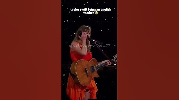 taylor swift being an english teacher 😭 #taylorswift #fypシ