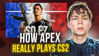 СТРОГО СМОТРИТ " How apEX Really Plays CS2 " - SuperstituM