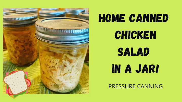 Home Canned Chicken Salad In A Jar!! // Pressure C...
