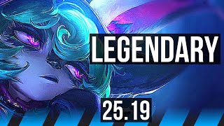 VEX vs AHRI (MID) | 19/1/4, 13 solo kills, Legendary | EUNE Master | 25.19