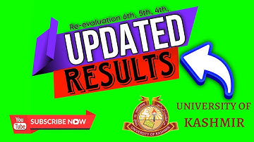Fresh Updated Results | Kashmir University | BG 5th & 6th Semester | Batch 2019 & Backlog 2016-2018