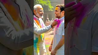 Modi holi with all 😅❣️#trendingshorts #holi #pm #ai #aipage #aishorts
