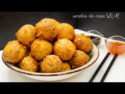 BUÑUELOS CHINOS RECETA FÁCIL Y DELICIOSA