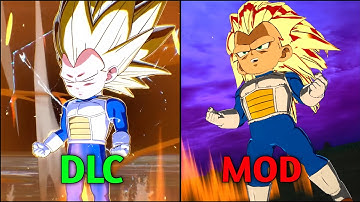 Dragon Ball Sparking Zero: New Daima Mini Vegeta DLC vs Mods Comparison
