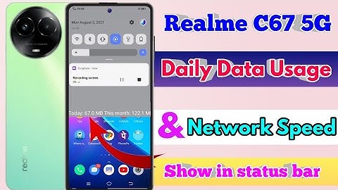 realme c67 data usage settings, realme c67 data speed setting