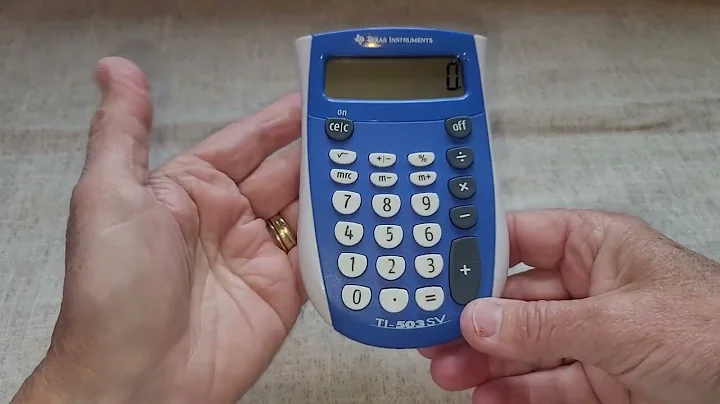 TI - 503SV Standard Function Calculator Review - Large Easy To Read Display