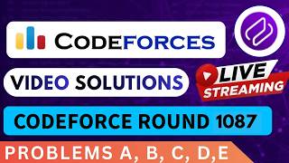 Codeforces Round 1087 | Video Solution - (A to E) By Dhruvin | Codehurdle