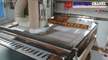 Máy phay khoan cnc router có rulo đè phôi | Model: SM 1325 R1BP AL