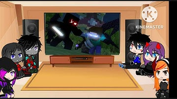 Rainimator friends react to "Willow Tree" - A Minecraft Music Video