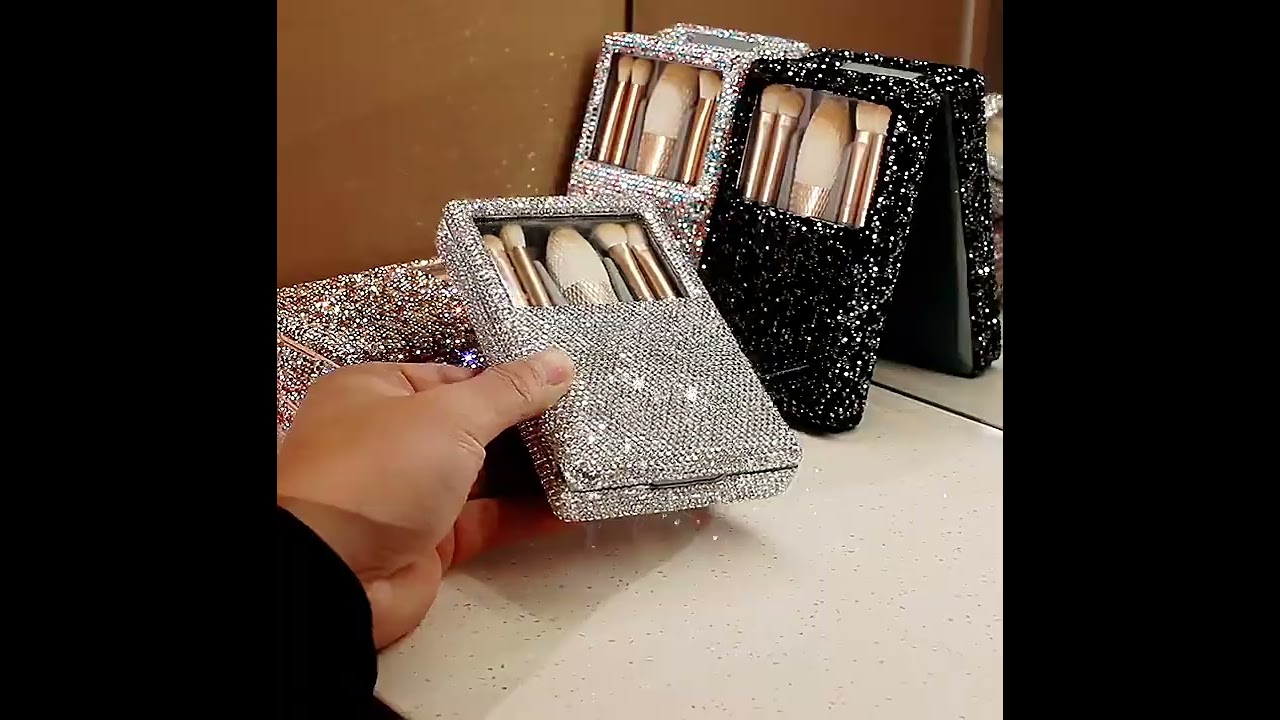 Bestbling Luxury Bling Rhinestone Makeup Brush Set