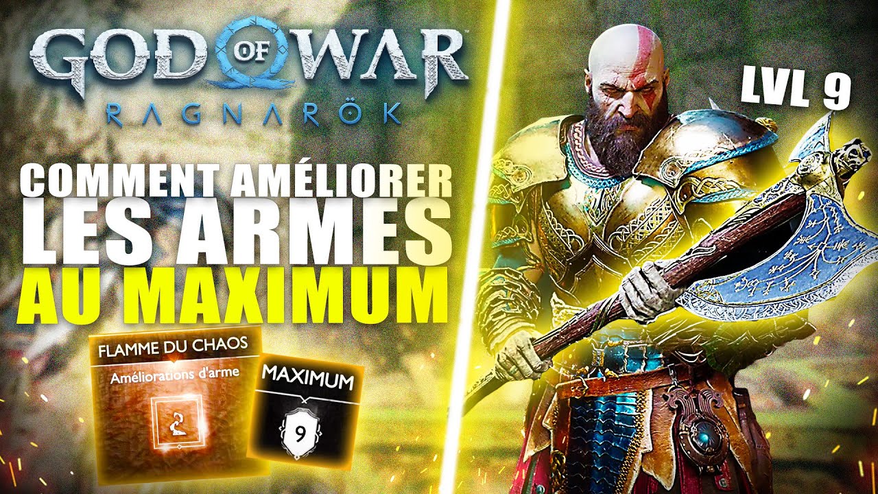God Of War Ragnarök Améliorer les armes au MAXIMUM ! (Flamme de Glace, Flamme du Chaos God Of War Ragnarök Améliorer les armes au MAXIMUM ! (Flamme de Glace, Flamme du Chaos