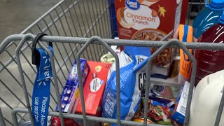 Come grocery shopping with me on a $100 budget at Walmart!!