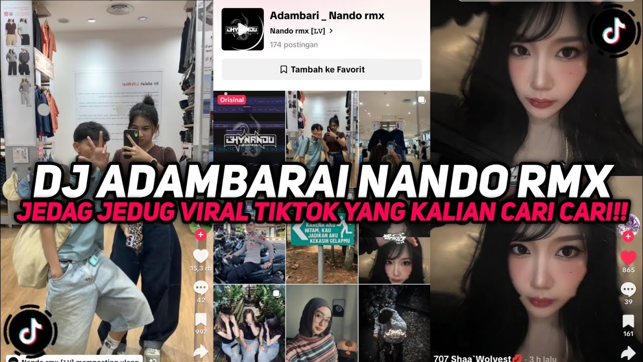 DJ ADAMBARAI NANDO RMX SOUND KANE VIRAL TIKTOK YANG KALIAN CARI CARI!!!