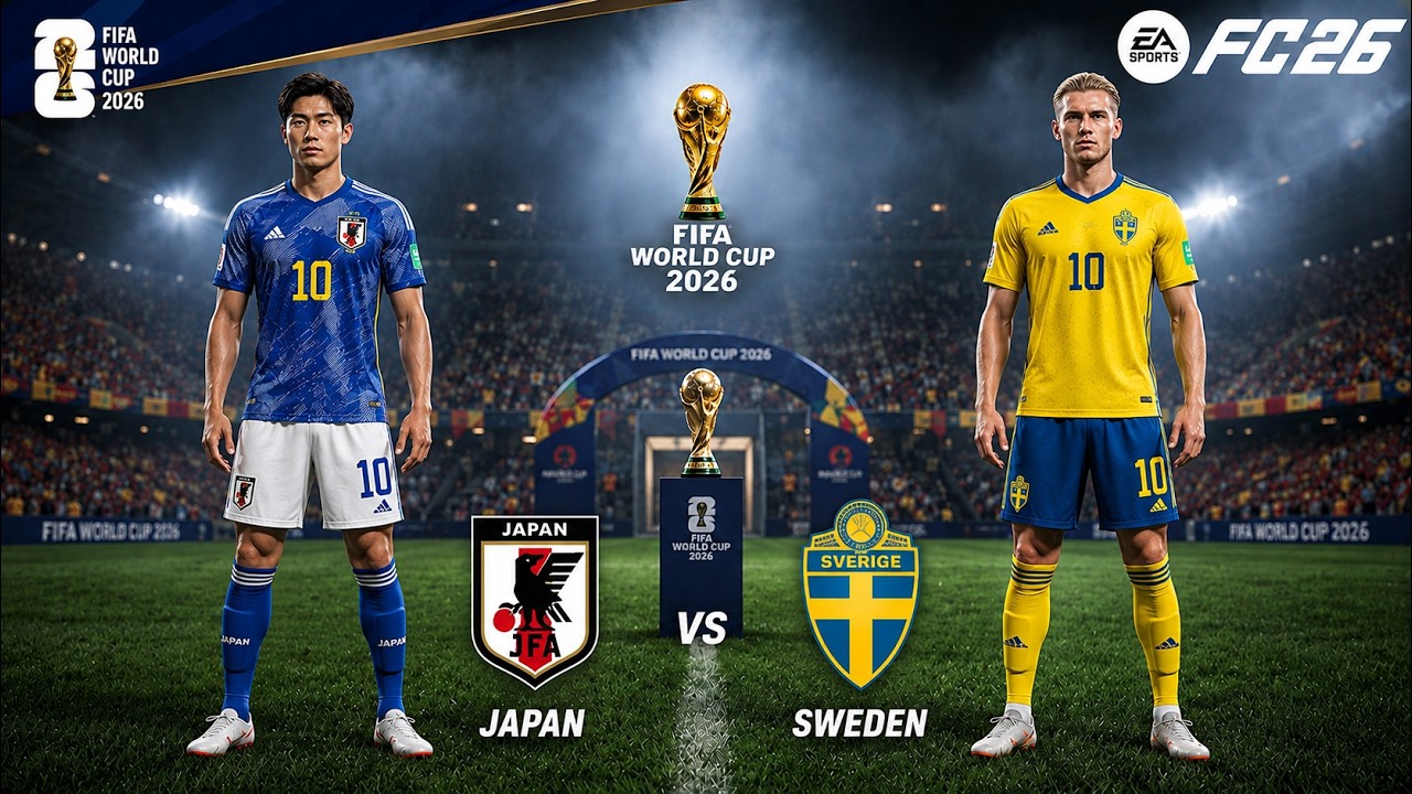 FIFA 26 - Japan vs Sweden - FIFA World Cup 2026 Full Match | PS5