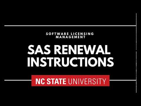 SAS Renewal Instructions