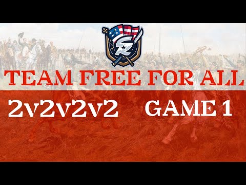 2v2v2v2 TEAM FREE FOR ALL Tournament!! | Game #1 | Age of Empires III