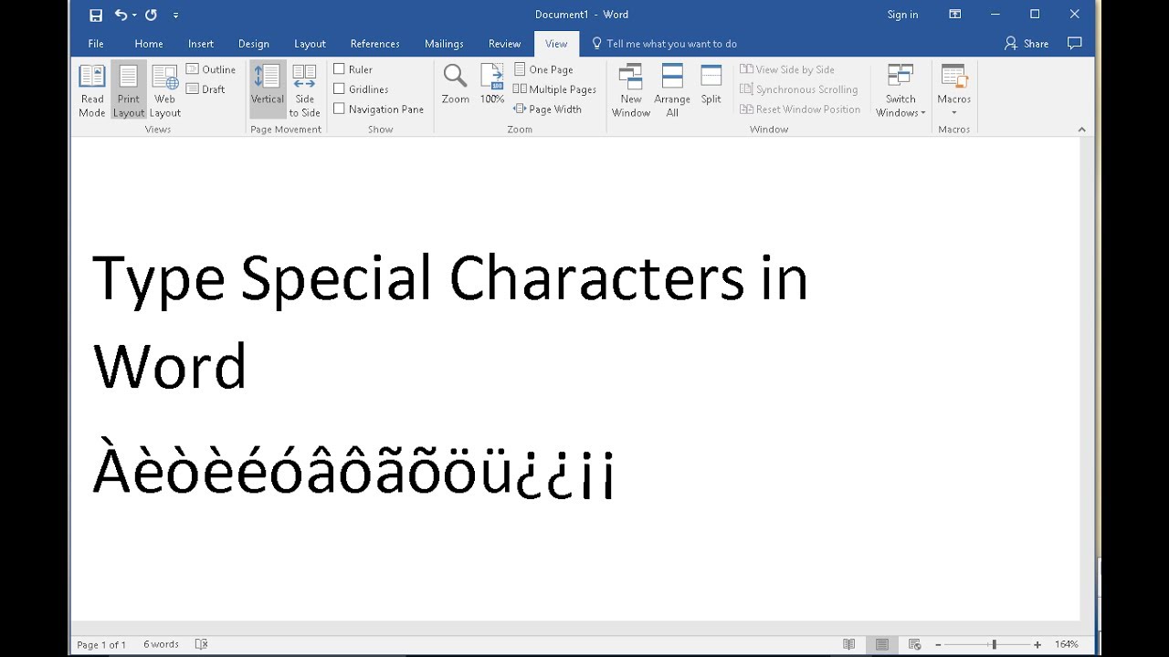 Type Spanish Letters In Microsoft Word Without Changing Keyboard Layout Youtube