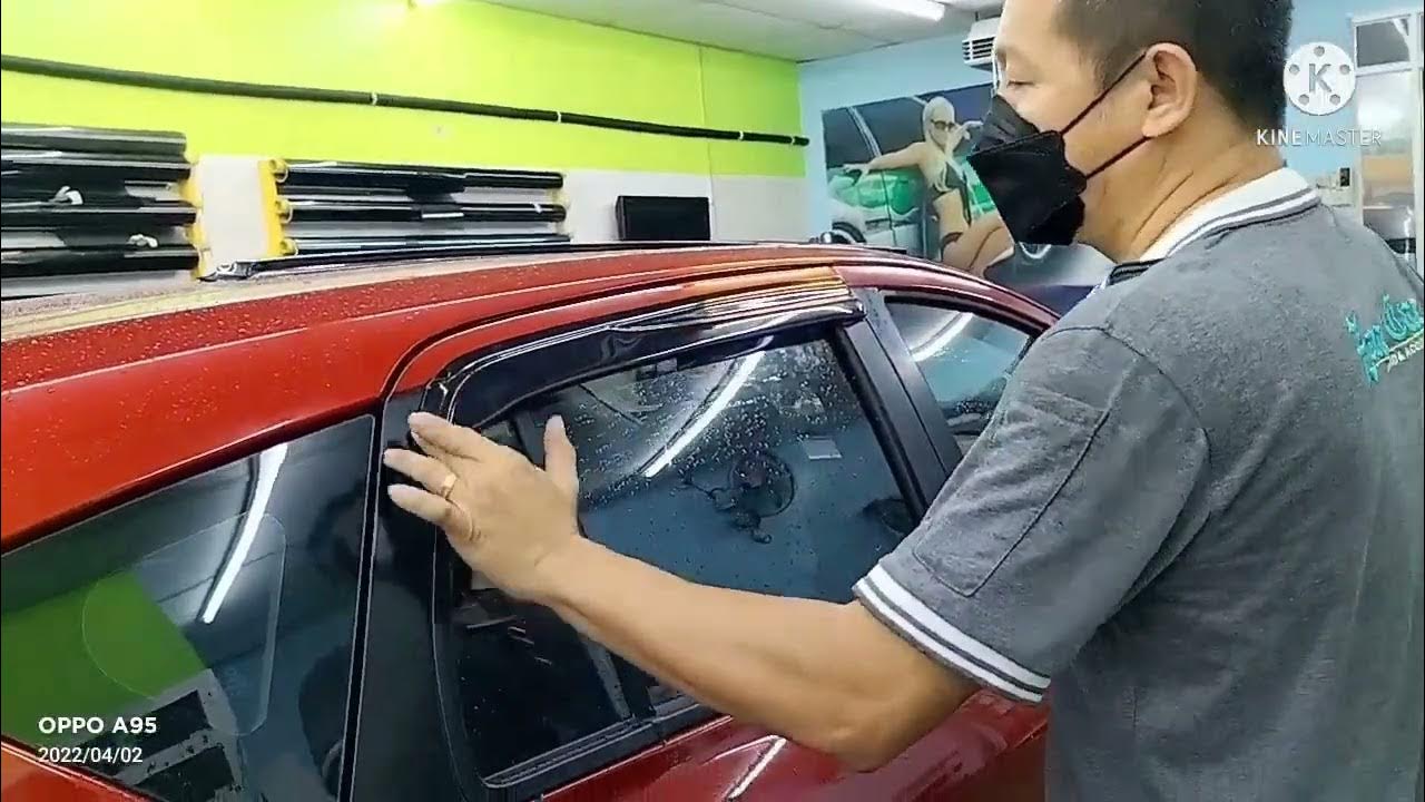 PASANG GEAR UP DOOR VISOR PERODUA MYVI 1.5 AV 2022 ..ZONE CAR GURUN