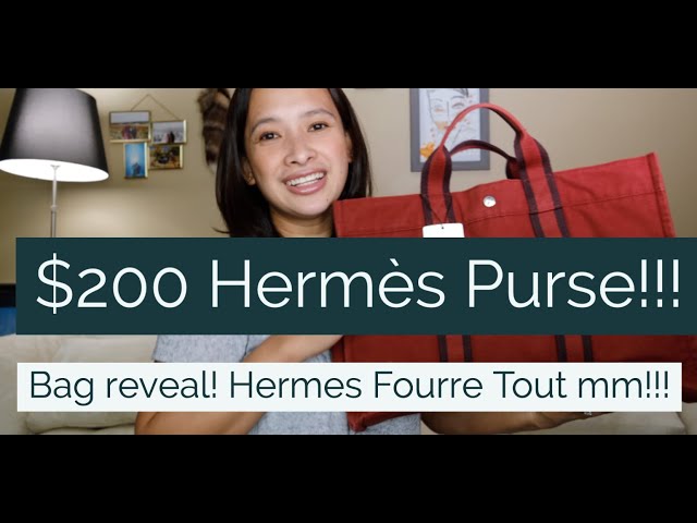 Hermes Red Canvas Fourre Tout Tote Hermes