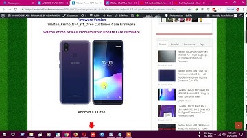 Walton Primo NF4 Flash File | Firmware Android 8.1 | All Problem Fixed Customer Care File